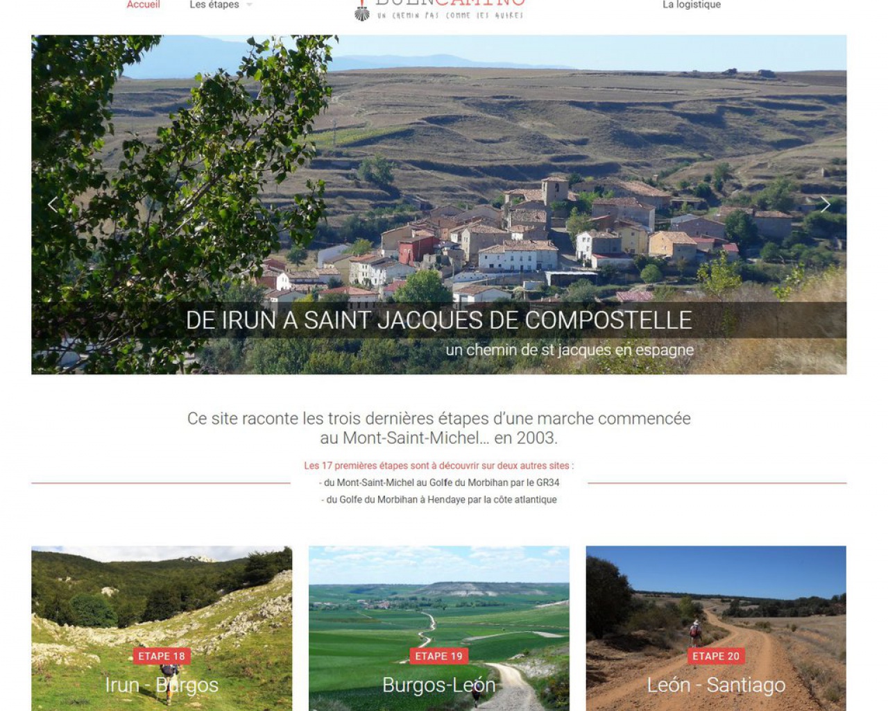 Chemin de St Jacques entre Irun et Santiago